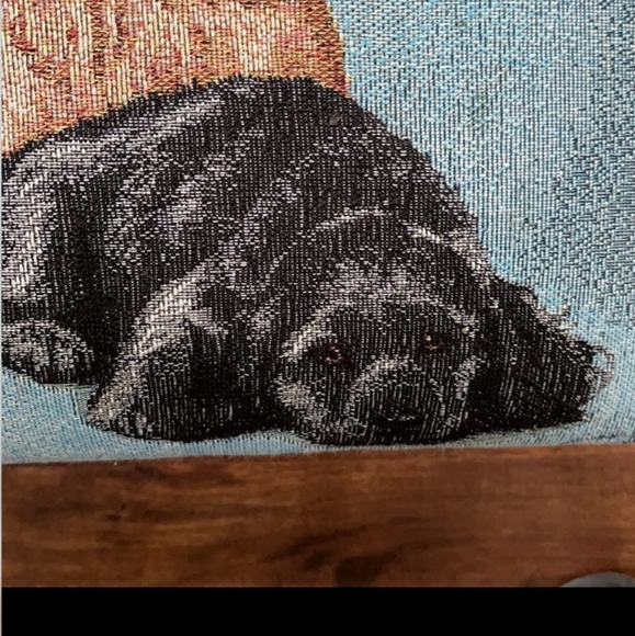 Vintage Footstool Needlepoint Cocker Spaniels- Brass Legs - Picture 3 of 6